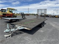 HM Tandem Axle Flatbed Trailer With Ramp 22'