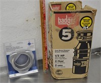Badger waste disposal, mount, unused