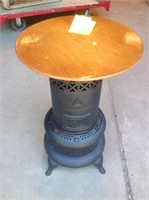 Vintage kerosene heater table stand