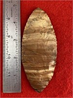 Bi-Pointed Knife    Indian Artifact Arrowhead
