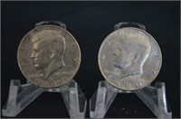 (2) KENNEDY HALF DOLLAR COINS, 1976 & 1980