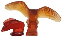 Lalique Crystal Figural Boar & Eagle