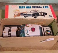 Vintage Bandel high way patrol car with original