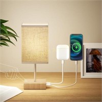 Bedside Touch Lamp  HUGCHG Dimmable  Beige