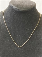 20" necklace 14kt gold overlay .925