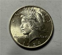 1924 Peace Liberty Silver Dollar