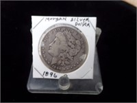 1896o Morgan silver dollar