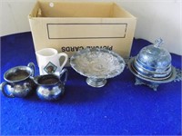 Lot Silver Plate + Cup