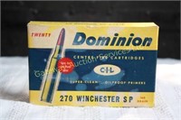 Dominion 270 Winchester 160gr SP Bullets
