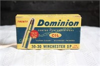 Dominion 30-30 Winchester 170gr SP Bullets.