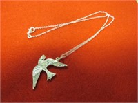 NEW 18" SPARROW PENDANT NECKLACE STAMPED 925