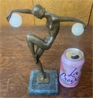 Signed DENIS Art Deco Style Figural Nude Bronze