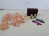 Himalayan Rock Salt and Other Stones With Small