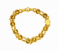 Jewelry 24kt Gold Bracelet Chinese Zodiac