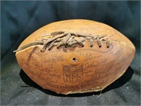 Vintage Baltimore Colts Team Signed Football