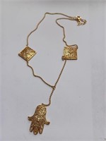 Marked 925 Hamsa Necklace - 10.9g