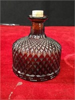 Brown Decorative Bottle w/Cork Made in Taiwan