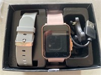 Smart Watch Black Q7 Wearables Two Wrist Bands