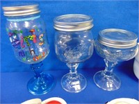 Mason Jar Wine Glasses, Spoon Rest, Tea Set,