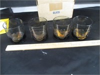 Set of 4 glasses "The cutty Sark in Sydney Harbor