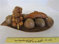 Vintage wooden fruit