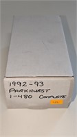 1992 93 Parkhurst Hockey Complete Set
