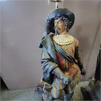 2 Figural Lamps 26" Tall