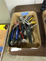 Box Lots Of Tools And Screwdrivers As Shown