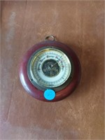 Vintage wood German barometer
