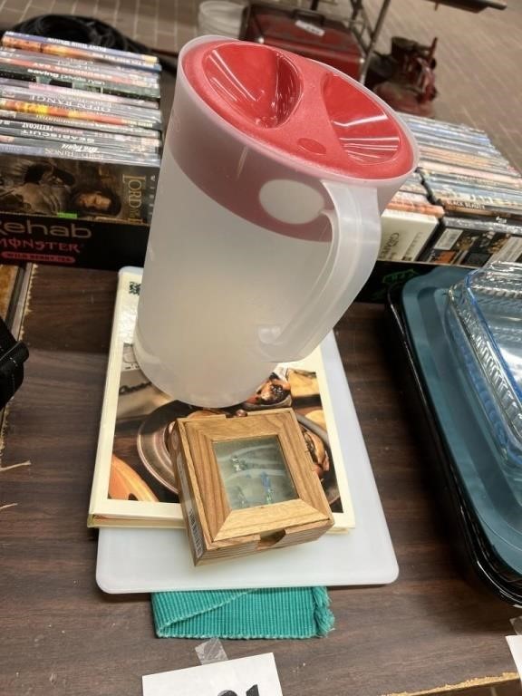 PITCHER, CUTTING BOARD AND MORE