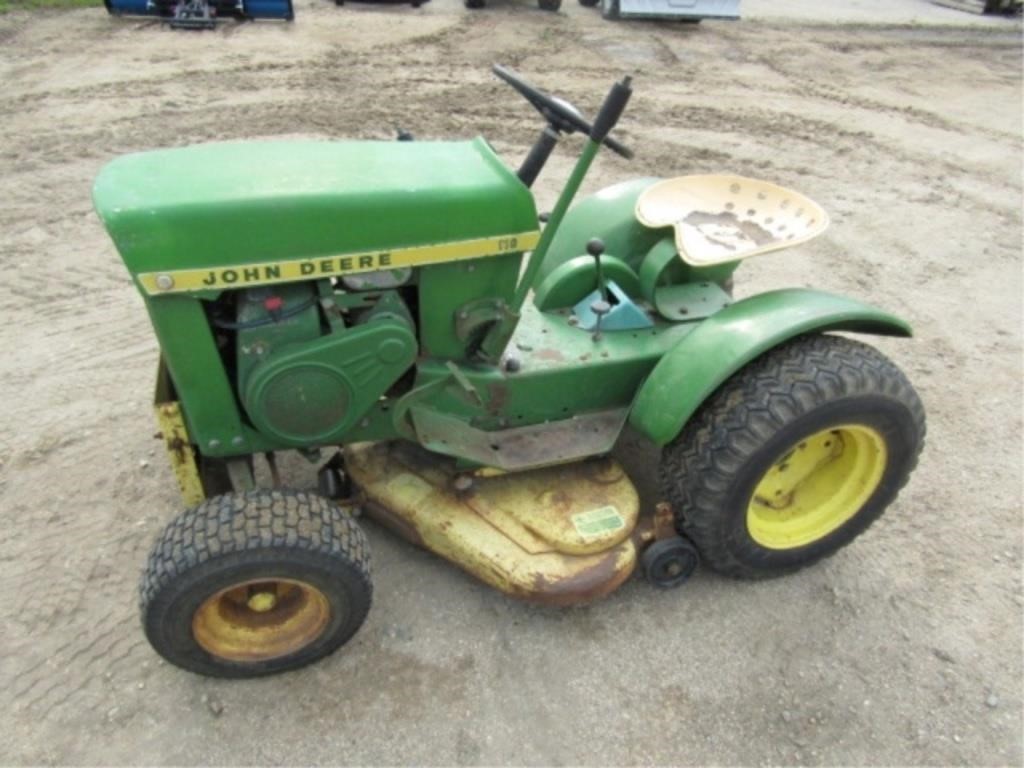 1967 John Deere 110 38in. Deck, 8 HP Kohler, Runs