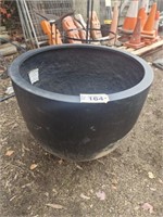 Large Fibreglass Black Pot 760mm Dia