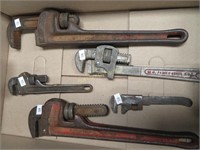 Lot: 5 Pipe Wrenches