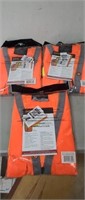 3- Safety Vests. M, L& XL. NEW.