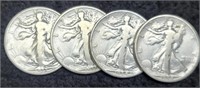 (4) W. Liberty Half Dollars: 1934-P&S, 35, 36