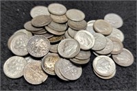 (50) Silver Roosevelt Dimes