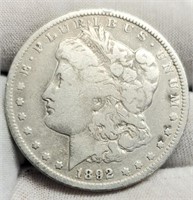 1892-O Morgan Silver Dollar F15 Better Date