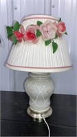Glass Base Table Lamp (15"H) *LYR. NO SHIPPING