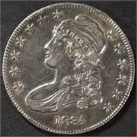 1834 CAPPED BUST HALF DOLLAR AU