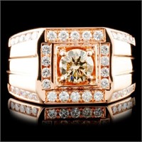 Fancy Color Diamond Ring: 1.45ctw 14K Gold