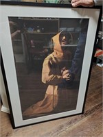 Framed Monk Print