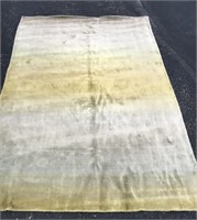 Wool Gabbeh Carpet Gray/Gold Ombre 6x9