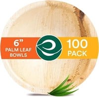 ECO SOUL 100% Compostable Large 6 Inch 16 Oz Palm