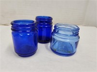 Blue Glass Jars