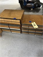 5 pcs-Wooden VHS & Cassette Organizing Boxes