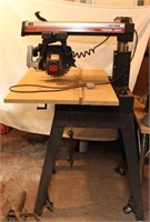 Craftsman 10" radial arm saw, oh 59", table 34" x