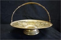 Brass Serving Dish with Handle