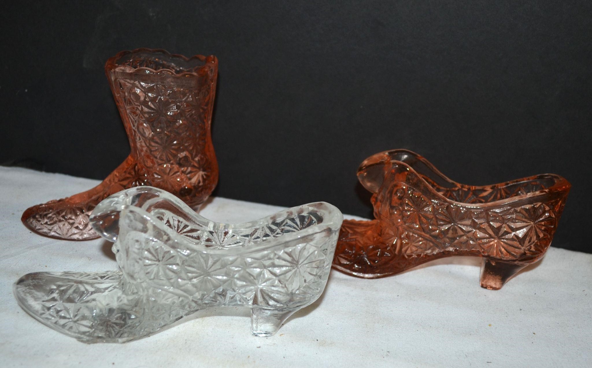 Art Glass shoe lot