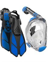 COZIA DESIGN Snorkeling Gear for Adults with Fins