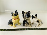 3pcs dog statues